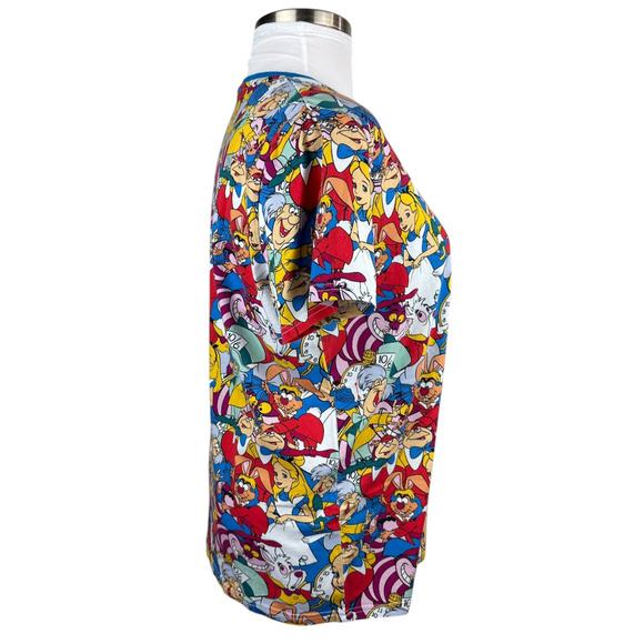 Cakeworthy x Disney x Alice In Wonderland Character Collage Cotton T-Shirt XL - Picture 13 of 15